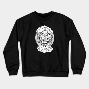 Illustrated Lyrics - Tire Swing by Kimya Dawson Crewneck Sweatshirt